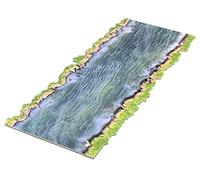 Battle Systems Tablette BSTFWA005 – Terrain de table fantastique modulaire, rivière et routes, 28 mm