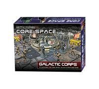 Battle Systems Core Space Galactic Corps Expansion Set - Miniatures 28mm - Jeu de société -Cartes événement -Terrain 3D modulaire - Wargaming BSGCSE002