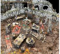 Battle Systems Fantasy Dungeon Terrain Furniture Terrain Paysage immersif pour D&D DND Maladum Pathfinder RPG - Papier cartonné résistant en couleur imprimé des deux côtés