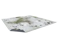 Battle Systems Terrain Tapis de jeu paysage de neige d'hiver 3 x 3 - Tapis de jeu en néoprène pour Warhammer, D&D, Frostgrave et plus encore