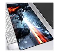 Battlefield 5 900x400mm Tapis de Souris XXL Multifonction Gaming Mousepad XXL Grand sous Main, Anime Souris 3mm Bureau Anti-Glissant Surface Texturée pour Ordinateur, C