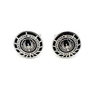 Battlestar Galactica BSG 75 Officer Cosplay Cufflinks Boutons de Manchette Dans la Boîte de Présentation