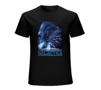 Battlestar Galactica Mens T Shirt - Cylon Fleet Attacking Image Size M