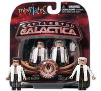 Battlestar Galactica Modern Minimates, paquet de 2, série 4 Doc Cottle Laboratory Baltar G