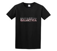 Battlestar Galactica Reboot Unisex 100% Cotton Short-Sleeve T-Shirts Black XL