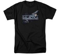 Battlestar Galactica T Shirt Men's Adult Regular fit Graphic Tee Black 3XL
