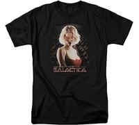 Battlestar Galactica TV Series Number Six's Cylon Legion Adult T-Shirt Tee Manches Courtes(Large)