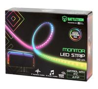 Battletron Ruban LED 110 cm pour Écran PC, Compatible Razer Chroma, RGB Multicolor, Contrôle via App et PC (WiFi), Bande Lumineuse Gaming, Alimentation USB