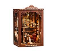 BATTREVO DIY Book Nook kit-Bibliothèque du crépuscule-Holz-Puzzle，DIY Bücherregal Dekorative Geschenke，DIY Set Erwachsene，Nook Book，Noël, Anniversaire, Cadeaux
