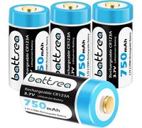 Battsea Rechargeable Batteries 750mAh 3.7V Compatible with Arlo VMC3030 VMK3200 VMS3230 VMS3330 VMS3430 Camera,Flashlights,Microphone,Smoke Detector,Alarm Clock (Pack of 4)