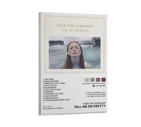 BATTTX Poster cage l'éléphant « Tell Me I'm Pretty » sur toile - Décoration pour chambre à coucher, bureau, chambre 30 x 45 cm