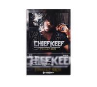 BATTTX Poster Chief Keef Finally Rich, Chief Keef sur toile, décoration murale pour salon, chambre à coucher, style sans cadre, 30 x 45 cm