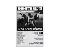 BATTTX Poster sur toile « Beastie Boys Check Your Head » - Décoration murale pour salon, chambre à coucher, sans cadre - 40 x 60 cm