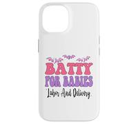 Batty for Babies Labour and Accouchement, infirmière Amusante, Halloween Coque pour iPhone 14