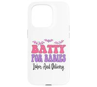 Batty for Babies Labour and Accouchement, infirmière Amusante, Halloween Coque pour iPhone 15 Pro