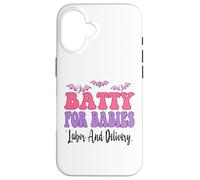 Batty for Babies Labour and Accouchement, infirmière Amusante, Halloween Coque pour iPhone 16