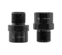 Batum Rallonge de manivelle, adaptateur d'extension d'axe de pédale de vélo compatible avec les pédales de 9/16" et les manivelles de 1/2" pour un pédalage plus facile et moins fatigant (noir)