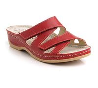 Batz ENI Sandales, Mules en Cuir de Qualité Supérieure Femme, Rouge, EU 38