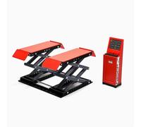 BAUBAUPLAY 1:18 Petite élévatrice à ciseaux pour réparation automobile à échelle 1:18, scène de tuning, atelier de voiture, cadeau pour les fans