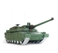 BAUBAUPLAY Char de combat 1:16 - 2.4G France H2408U Leclerc - Char militaire avec effets de fumée - Jouet de modélisation pour les fans militaires (version métallique améliorée)