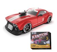BAUBAUPLAY Drift Voiture radiocommandée, échelle 1/32, 30 km/h, 2,4 G, entièrement proportionnelle, mini voiture de course Drift pour adultes, version RTR