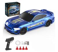 BAUBAUPLAY Drift Voiture télécommandée 1:43 - 2,4 G - 15 km/h - Entièrement proportionnelle - Avec lumières LED - Mini voiture de course - Jouet pour adultes - RTR