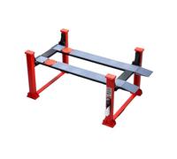 BAUBAUPLAY Échelle 1:18 - Réparation automobile à quatre colonnes - Modèle élévateur - Bricolage - Atelier de voiture - Cadeau pour les fans