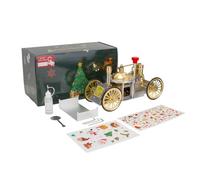 BAUBAUPLAY Kit de Modélisation de Moteur Stirling Engine, Modèle de Sterling Moteur Voiture à vapeur en métal, Moteur à Combustion Externe (Version assemblée)