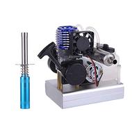 BAUBAUPLAY Kit de moteur à combustion interne, générateur de moteur nitro niveau 15, modèle avec ventilateur de refroidissement, modèle de moteur pour physique, jouet d'expérimentation pour adultes