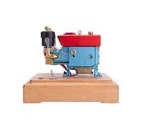 BAUBAUPLAY Modèle de Moteur, Moteur à Combustion Interne 1/8 Mini Monocylindre 2,6cc Quatre temps Kit de Moteur Modèle, Scientifique Éducatif Jouet Cadeau Artisanat