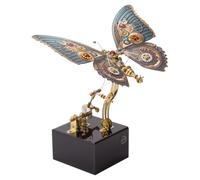 BAUBAUPLAY Puzzle 3D en métal - Kit de modélisation pour adultes - Puzzle 3D à faire soi-même - Papillon en métal - Puzzle 3D - Cadeau de bureau - 300 pièces
