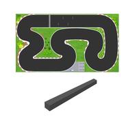 BAUBAUPLAY RC Voiture Télécommande, 1206A Piste de Course avec Barrières pour Mini Voitures RC 1600 * 900MM