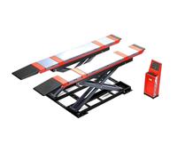 BAUBAUPLAY Réparation automobile à échelle 1:18, modèle Jumbo de course à ciseaux, bricolage, scène de tuning, atelier de voiture, cadeau pour les fans