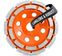 BAUBECK Lot de 125 disques à meuler diamantés 125 mm pour pierre, béton, haute performance compatible avec meuleuse d'angle Bosch, Metabo, meule diamant 125, disque abrasif diamant 125