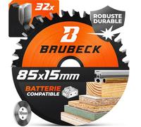BAUBECK Parent Lame scie circulaire PRO+ (Multi Matériau Batterie, Ø85x15mm)