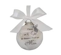 Baubles Commémoratifs De Noël Ornement Ange Plume Ball Arbre De Noël Pendentif Suspendu pour Maman