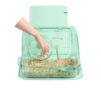 BAUBUY Hamster Cage Villa surdimensionnée Cottage Anti-évasion Kit de Maison de Luxe pour Cage de Hamster à Deux étages Cage pour Gerbille Souris Hamster syrien Nain