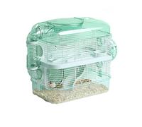 BAUBUY Villa Surdimensionnée Anti-évasion pour Hamster - Cottage de Luxe à Deux Étages pour Gerbille, Souris, Hamster Syrien et Nain