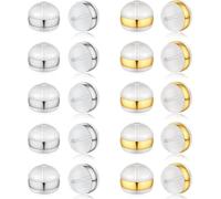 BAUCH 20 Pièces Fermoir Boucles D'oreilles,Bouchons D'oreille en Silicone Transparent,Fermoirs souples de rechange,pour Fabrication de Boucles d'oreilles