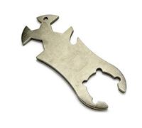 BAUCH Clé Bouteille de Gaz Acier Inoxydable, Clé Gaz Multifonctionnelle pour Bouteilles de Gaz, 13/17/19 mm, Ouvre-Bouteille de Gaz Épais 3 mm pour Camping & Barbecue