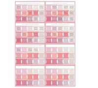 BAUCH Set de 8 Onglets de Bible Roses, 120 Pièces Onglets Autocollants pour Ancien & Nouveau Testament, Accessoires pour Journal Biblique