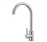 Baucheur de cuisine en acier inoxydable moderne Tap à 360 ° Rotation de robinet à levier simple pour l'évier à double cuisine LWX