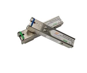 BAUDCOM Module SFP 1G, émetteur-récepteur de câble fibre optique SC monomode compatible avec Cisco SFP-1G-LR,20KM, Ubiquiti UF-MM-1G, Netgear, Mikrotik, D-Link, Supermicro et autres commutateurs