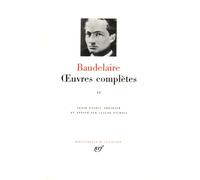 Baudelaire : Oeuvres Complètes, tome 2