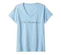 Baudelaire Poètes français signatures professeur de français T-Shirt avec Col en V