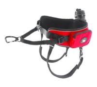 Baudrier Ceinture Confort Trek I-DOG (Marque Française) canicross, cani randonnée, cani Jogging, cani Trail, Utilisation Sportive ou Loisirs pour Courir avec Son Chien, Taille Unique - Rouge