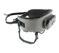 i-Dog Baudrier STYLE gamme UPKA canicross, canirando, canijogging, canitrail, utilisation intense sportive ou loisirs, I-dog est une marque Française.- Taille Unique - Coloris Gris avec poche arrière.