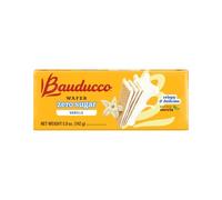 Bauducco Biscuits gaufrés à la vanille - Sans sucre, délicieuses et croustillantes - 0 g de sucre ajouté - 3 couches crémeuses - Idéal pour les collations et les desserts - Sans arômes artificiels