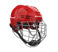 Bauer Re-Akt 55 Casque de hockey sur glace Combo Senior (Rouge, Moyen)
