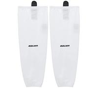 Bauer Flex Stock Youth Whites-M Chaussettes de hockey sur glace